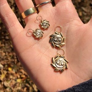 Vintage 14k Sun Charms